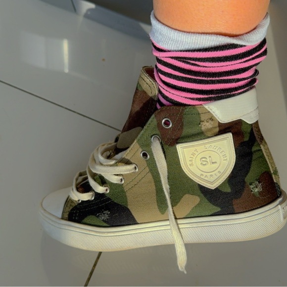 Saint Laurent Paris Bedford camouflage sneakers - Picture 3 of 5